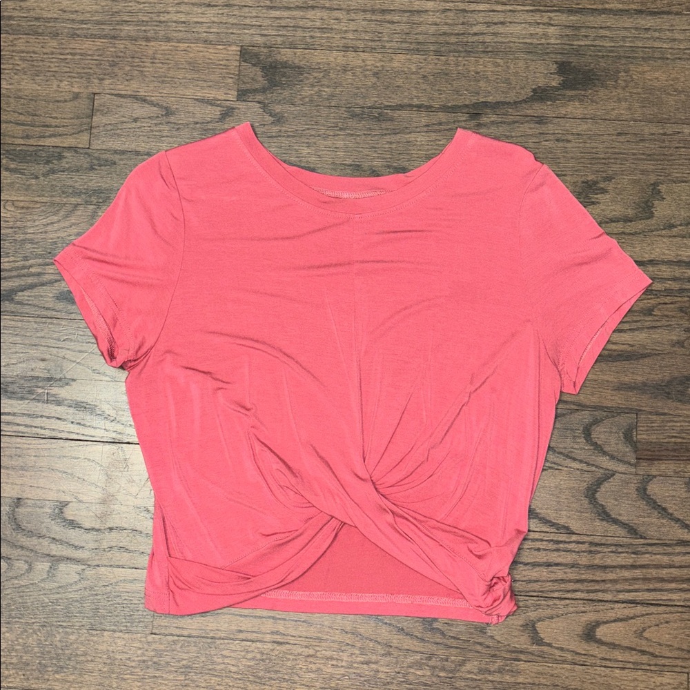 Women's Pink Twist Front Top - Picture 6 of 12
